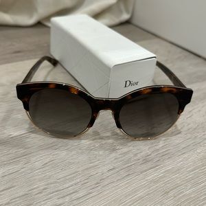 Christian Dior tortoise shell brown sunglasses
